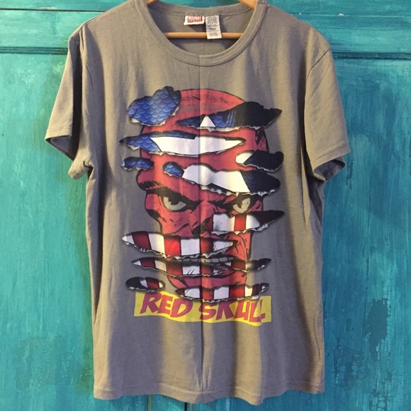 Vintage Red Skull T-shirt - Picture 1 of 3
